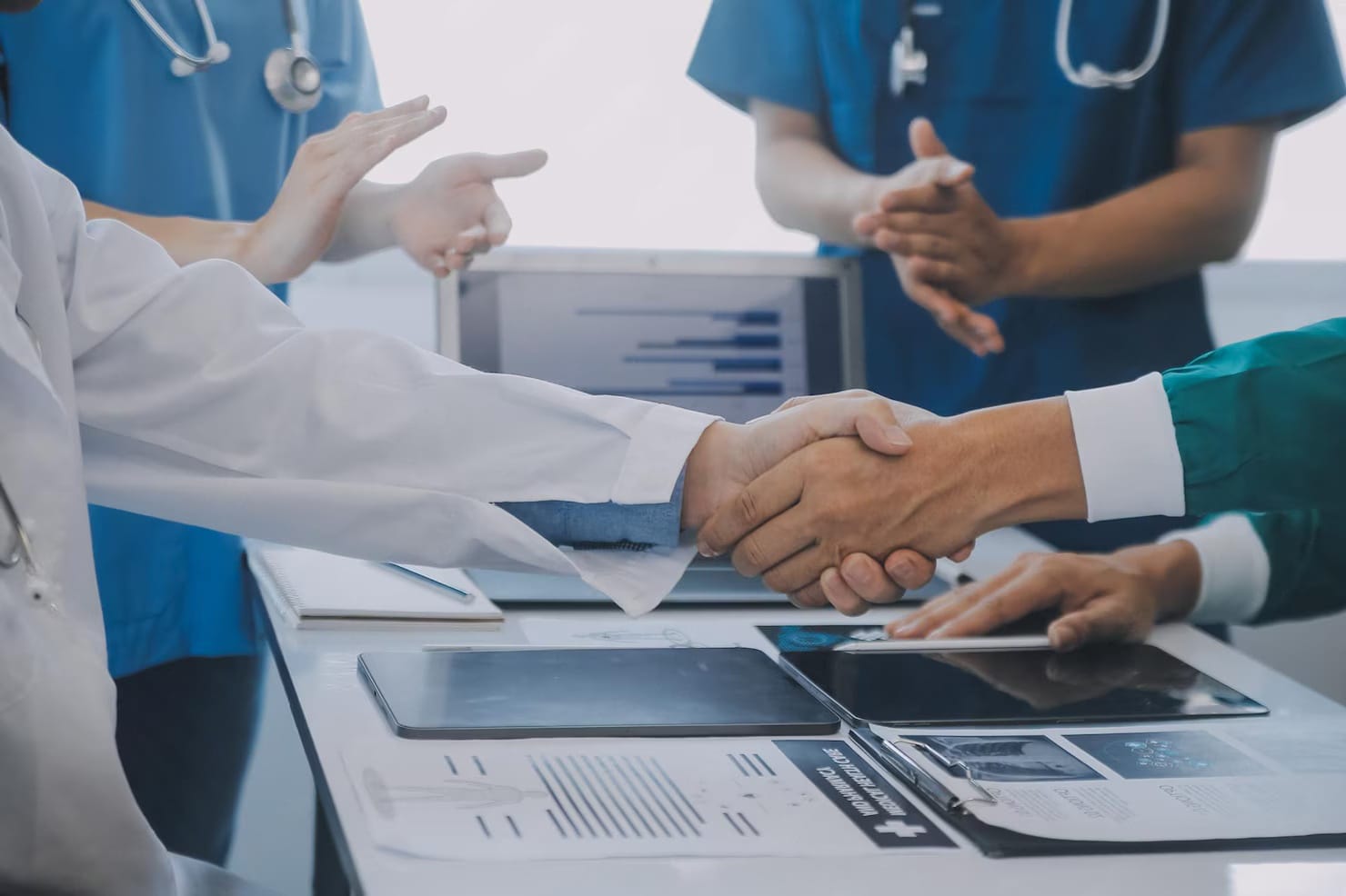 Corporate healthcare and clinical partnerships